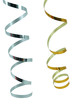 Christmas gold and silver serpentine isolated with path