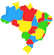 Carte Brésil