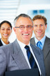 Business team and a leader