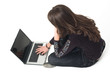 Girl with lap top Girl with lap top