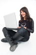 Girl with lap top Girl with lap top