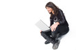 Girl with lap top Girl with lap top