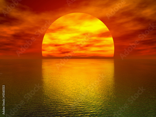 beautiful sunset wallpaper. Beautiful sunset over the sea