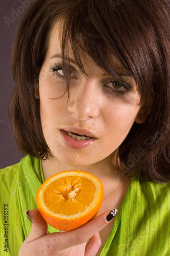 Orange Face Girl