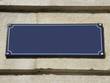 Panneau bleu