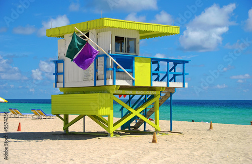 Photo: Lifeguard tower in Miami Beach Lifeguard tower in Miami Beach