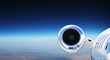 Luxury Priavate Jet Cruising at High Altitude - great for banner Luxury Priavate Jet Cruising at High Altitude - great for banner