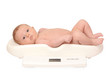 baby on  baby-scale
