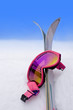 Hot Pink Ski Goggles in Snow