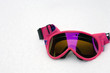 Photo: Hot Pink Ski Goggles in Snow Hot Pink Ski Goggles in Snow