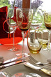 Tisch Dekoration in Luxusrestaurant