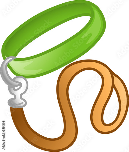 Illustration: Illustration of a pet collar icon Illustration of a pet collar icon