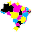 Carte Brésil