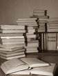 Many old books combined by a heap Many old books combined by a heap