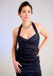 Beautiful Young Lady of Asian Descent in an Evening Gown