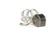 measuring tape in antique holder