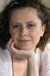 Portrait of a curly girl