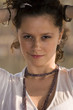 Portrait of a curly girl