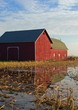 Red Barn with Reflection Red Barn with Reflection