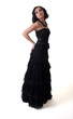 Beautiful girl in evening gown