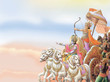 Illustration: INDIAN GOD KRISHNA IN MAHABHARAT WAR WITH ARJUN INDIAN GOD KRISHNA IN MAHABHARAT WAR WITH ARJUN