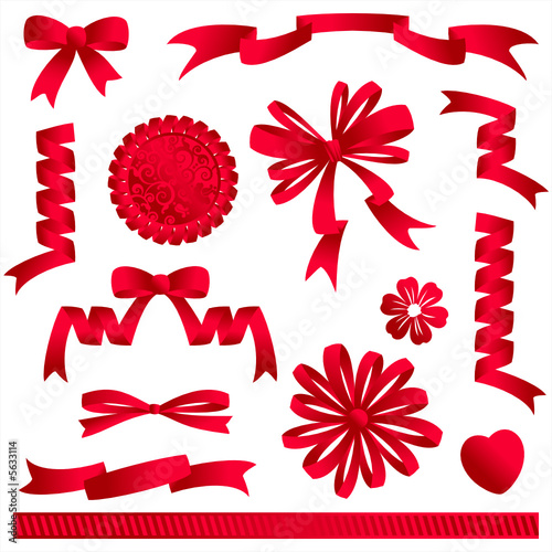 ribbon banner clip art. Red ribbon embellishments