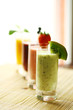 Colorful smoothies