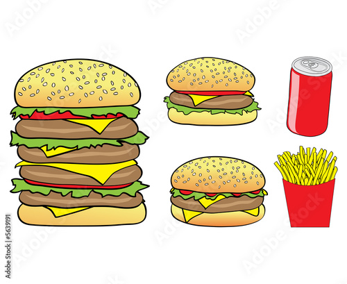 Cartoon Burgers