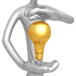 Idea Hovering Between Hands