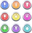 Illustration: food buttons food buttons