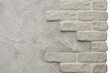 Fragment of creative stucco with bricks Fragment of creative stucco with bricks