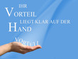Ihr Vorteil liegt klar auf der Hand Ihr Vorteil liegt klar auf der Hand