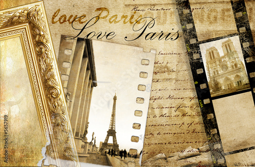 Photo: Paris memories - artistic clip-art Paris memories - artistic clip-art