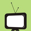 Abstract isolated retro tv graphic