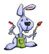 painter bunny painter bunny