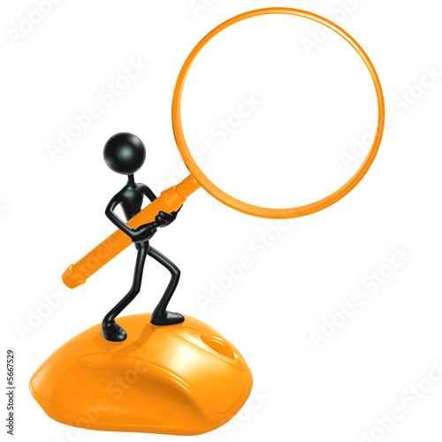 WWW Search Magnifier Frame