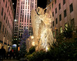 The Christmas decorations in The Rockefeller Center
