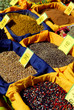 Assorted spices for sale on french farmers market Assorted spices for sale on french farmers market