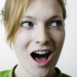 Portrait of fair-skinned woman
