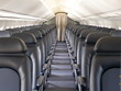 passagier kabine in einem flugzeug