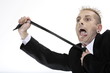 business man strangulation necktie