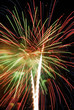 Photo: Colorful fireworks in red, green, blue Colorful fireworks in red, green, blue