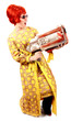 futuristic weapon laser gun with woman from the future futuristic weapon laser gun with woman from the future