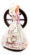 Photo: woman hard at work - wagon wheel and sweating dress woman hard at work - wagon wheel and sweating dress