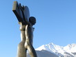 Bronzegusskreuz jesus innbrücke innsbruck