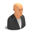 Comic Chief Icon. 3D render. Comic Chief Icon. 3D render.
