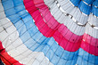 a big colorful parachute 