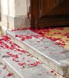 riz et pétales de roses