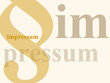 Impressum Illustration, Ocker Impressum Illustration, Ocker