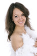 sexual woman on isolated background